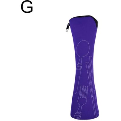 Draagbare bestektas, reisbestektas, opbergdoos voor servies, picknicktas voor mes, vork en lepel met ritssluiting.