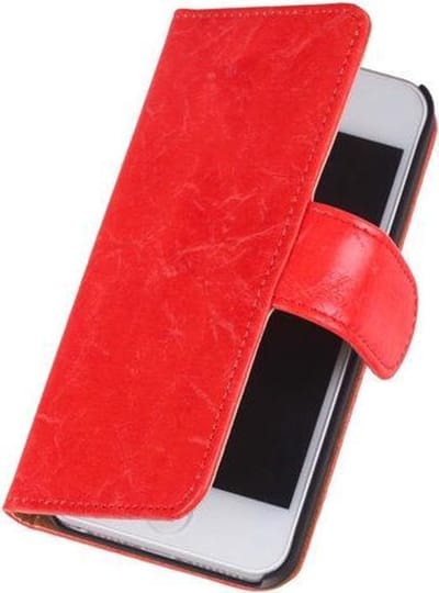 LG Optimus L9 - Oranje Vintage Hoesje - Book Case Cover Wallet Hoes
