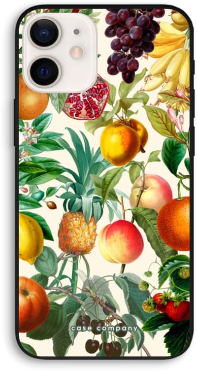 Case Company® - Hoesje geschikt voor iPhone 12 hoesje - Classic Flora - Biologisch Afbreekbaar Telefoonhoesje - Bescherming alle Kanten en Schermrand