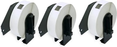 Label Tape Geschikt voor Brother DK-11203 | 17 x 87 mm | Zwart op Wit - 300 labels per rol - 3 stuks - Geschikt voor: QL-1050 QL-1050N QL-1060N QL-1100 QL-1110NWB QL-1110NWBc QL-500 QL-550 QL-560 QL-570 QL-580N QL-600 QL-650TD QL-700 QL-710