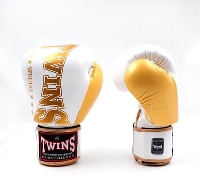Twins Special - bokshandschoenen - BGVL8 - Wit/Goud - 16oz