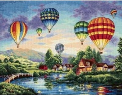 Borduurpakket DIMENSIONS Balloon Glow