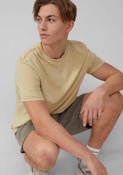 T-shirt met superpositie hals QS