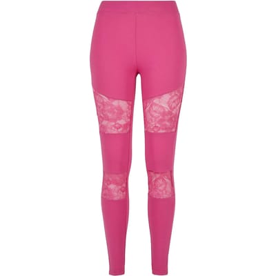 Urban Classics - Laces Inset Sportlegging - XS - Paars