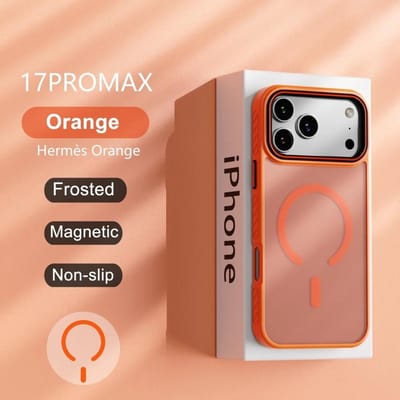 Luxe Mat Transparante Magnetische Case Voor iPhone 17 16 15 14 13 Pro Max Plus 17Air Magsafe Draadloos Opladen Beschermhoes iPhone17 Pro brown