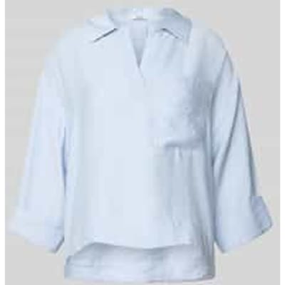 Blouse met borstzak en V-hals model 'Felmara'