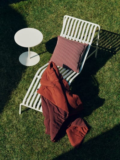HAY Terrazza kussen - HAYTerrazzaTerracottaboldstripe - 50 x 50 cm