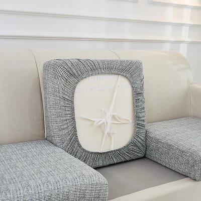 Elastische bankkussenhoezen voor woonkamer Spandex polyester hoekbank stoelhoes kussenovertrekken stoelbeschermer Back cushion cover