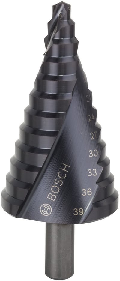 Bosch Accessories 2608588068 2608588068 HSS Getrapte boor Gezamenlijke lengte 93.5 mm TiAIN 3 vlakken schacht 1 stuk(s)