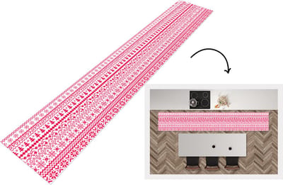 Keukenloper - Loper keuken - Kerst - Patroon - Boom - 300x50 cm - Keukenloper vinyl