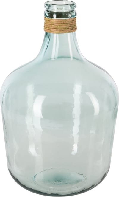 Atmosphera bloemenvaas Parma - Fles model - transparant - gerecycled glas - 42 x 27 cm