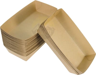 KURTT 200 snackbakjes A13 patatbakje, snackbakje, kartonnen bakje, binnenkant PE gecoat en vetvrij