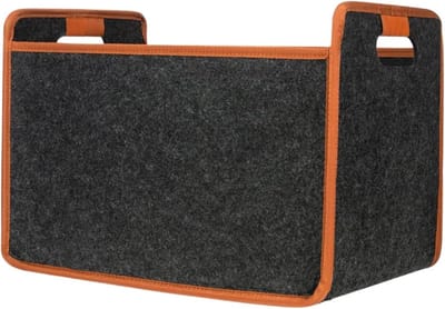 Wijndraagtas - Fleshouder Organizer - Veilig Vervoer - Viltverdeler 12 Flessen - 38 x 25 x 25 cm - Grijs