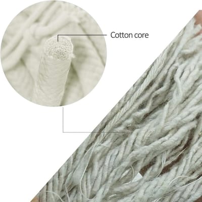 Dik Natuurlijk Katoen Touw Gevlochten 10mm 14mm 16mm voor Macramé, Ambachten en Decoratie