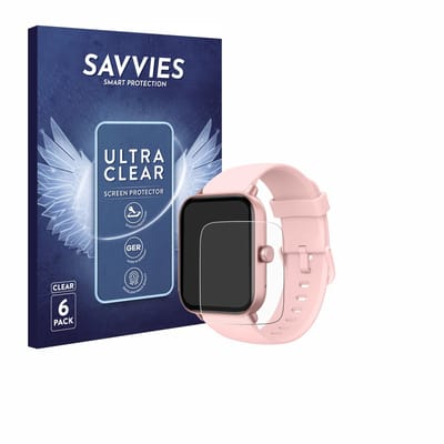 Savvies - Screenprotector voor Toobur IDW19 1.8" - Folie Beschermfolie transparant 6 Stuks
