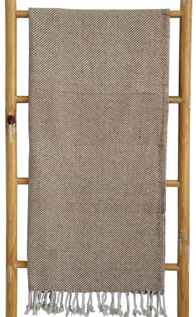 Plaid Mansay 150x125cm bruin/beige