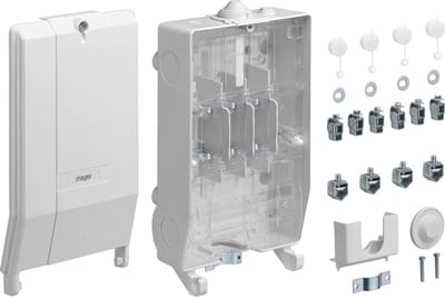 Hager Huisaansluitkast IP54, KH00, bouwwijze K3, 1x3NH00, verzegelbaar - ZAN334C