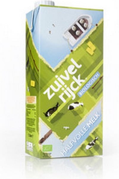 Zuivelrijck biologische | Halfvolle melk | Pak 12 x 1 liter