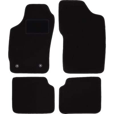 Zwarte veloursmatten voor: Peugeot 306 break, stationwagen, hatchback (1993-2001)