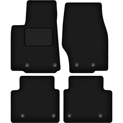Wielganizator WLG-CARLUX Serie - Autovloermatten - Zwart - Geschikt voor Jeep Grand Cherokee 4xe