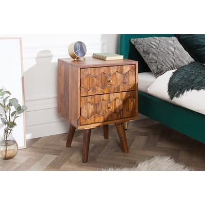 Houten nachtkastje sheesham