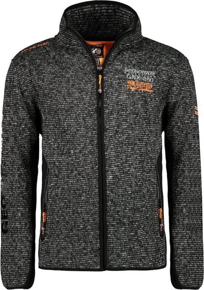 Fleece Vest Heren Geographical Norway Tommy Lee Zwart - S