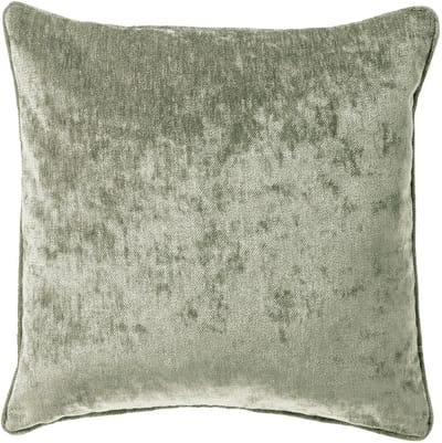 Dutch Decor LEWY - kussenhoes 45x45 cm - glansvelours - Green Milieu - groen - met rits - zonder binnenkussen