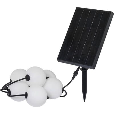 Sygonix SY-6662320 Lichtketting op zonne-energie 2.4 W Wit, Zwart
