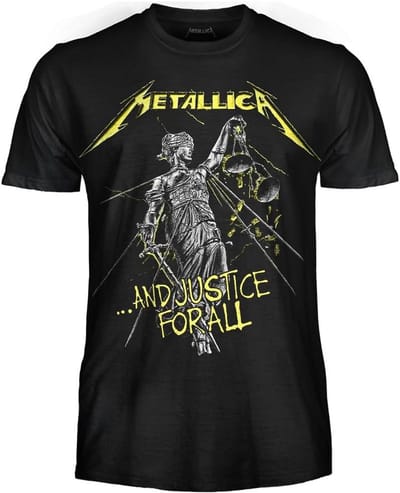 ...And Justice for All T-shirt met albumart - Heavy Metal rockshirt voor volwassenen en jongens