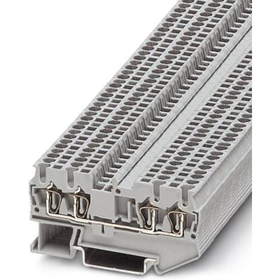 Phoenix Contact 3031186 Doorgangsserieklem 4.2 mm Spanveer Grijs 50 stuk(s)