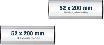 2 pack bewegwijzeringsborden /formaat 52x200mm/wegwijs bordjes/aluminium deurbordjes/naambordje kantoor/route bordje/aanwijs bordje/zelfklevend/verwijs bord/ informatie bord.