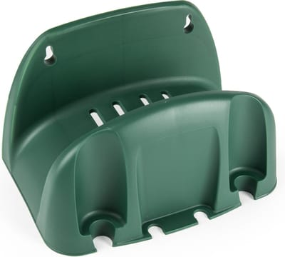 Plasticforte Tuinslanghouder voor aan de wand - kunststof - groen - 16 x 25 x 15 cm - tuinslang houder