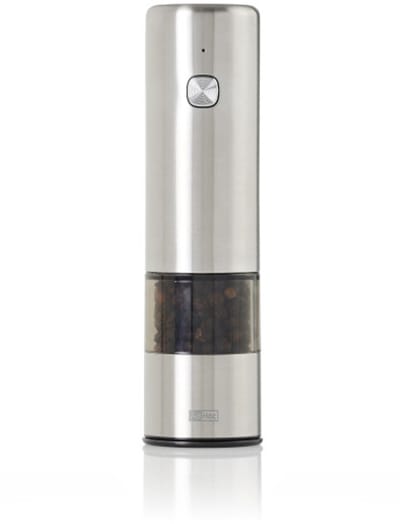 AdHoc i.Mill Mini Elektrische Peper- of Zoutmolen – RVS & Acryl – Oplaadbaar – Keramisch Maalwerk – 14 cm