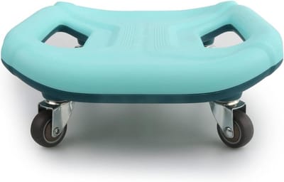 Buikspierroller Trainingsapparaat - Core Trainer - Thuis Krachttraining - Stabiele Dubbele Wielen - Compact Ontwerp - Blauw