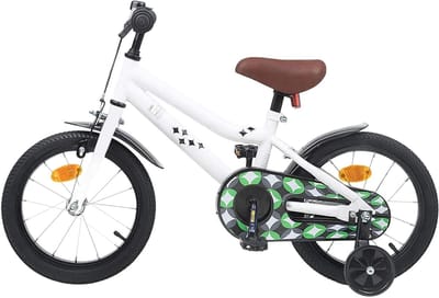 Kinderfiets - Klassieke fiets Stadsfiets - Fietsen Leren - Verstelbaar stuur en zadel - 16 inch - Wit