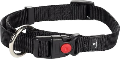 Flamingo Ziggi - Halsband Honden - Halsband Ziggi Zwart S 30-45cm 15mm - 1st - 124677 - 1st