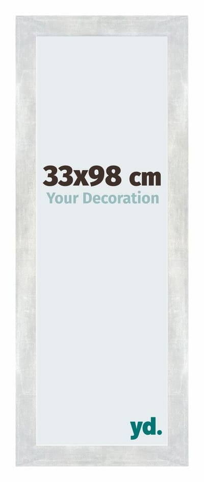Your Decoration - Puzzellijst 33x98 cm - Zilver Glanzend Vintage - Puzzellijst 500-1000 stukjes - MDF Fotolijst - Mura