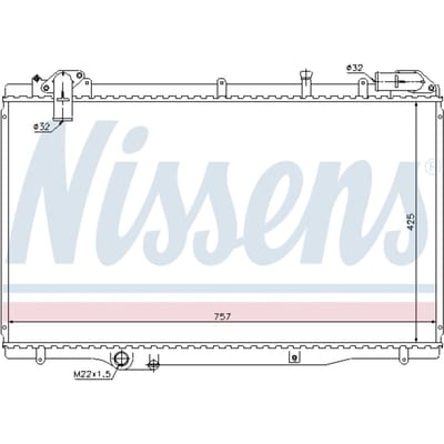 Radiator, motorkoeling NISSENS 63791