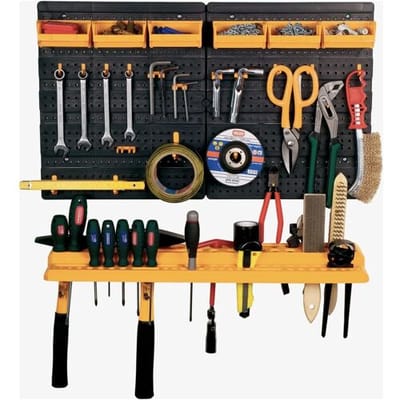 vidaXL - Gereedschapswand - 26 - gereedschapshouders - 646x385 - mm - polypropeen