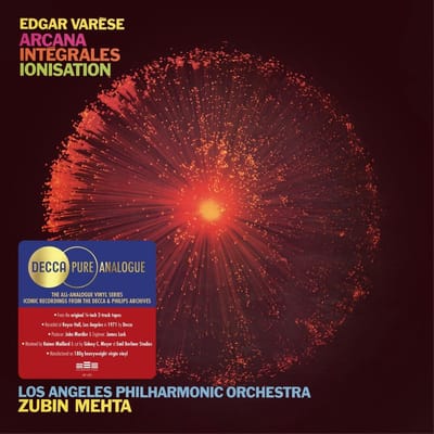 Los Angeles Philharmonic & Zubin Mehta - Edgar Varèse: Arcana / Intégrales / Ionisation (LP) (Decca Pure Analogue Vinyl Series)