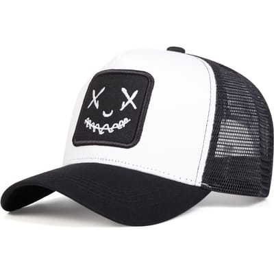 Unisex Persoonlijkheid Borduurwerk Baseball Net Caps Lente En Zomer Buiten Verstelbaar Casual Hoeden Zonbescherming Hoed Sport Golf Cap black