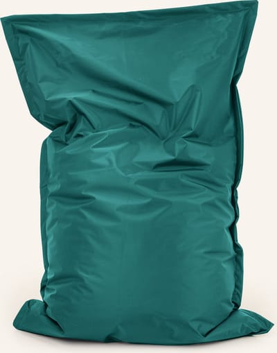 Drop & Sit - zitzak/zitkussen - robuust nylon - smaragd - 100 X 150 cm - voor binnen en buiten - verkrijgbaar in verschillende kleuren