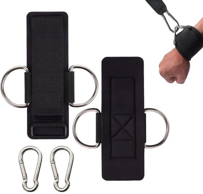 Solidchoice- Enkelband Multifunctioneel 2-in-1 Ontwerp - Enkelband Sport - Enkelband Fitness - Verstelbare Polsbrace - D-ring Gewichthefriem - Schokdempend Neopreen