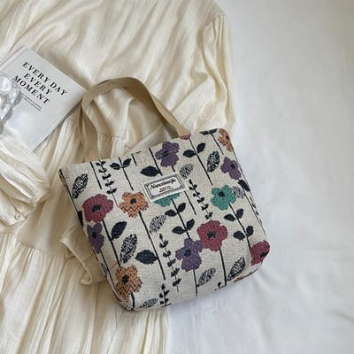 Canvas tas in Chinese stijl met grote capaciteit voor dames Nieuwe pendeltas voor dames Ins Schoudertas voor studenten gray