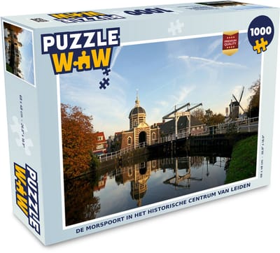Puzzel Poort - Water - Leiden - Legpuzzel - Puzzel 1000 stukjes volwassenen