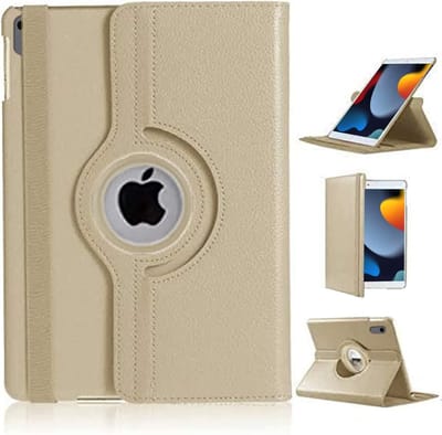 Hoes geschikt voor iPad A16 hoes 11th Generation 11 Inch 2025 Goud / iPad 2022 (10.9) 10e generatie draaibare bookcase 360° Case