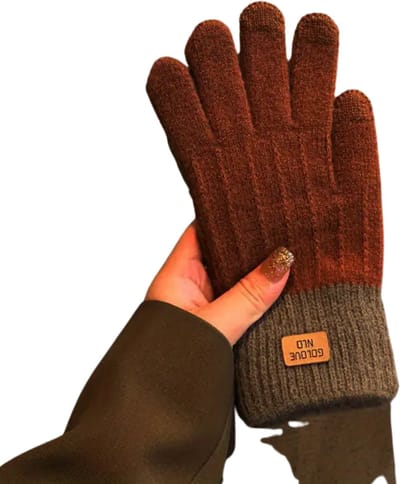 Bovista Winterhandschoen Dames - Handschoenen - Touchscreen Handschoenen - Handschoenen WInter - Winter - Pluche - Oranje