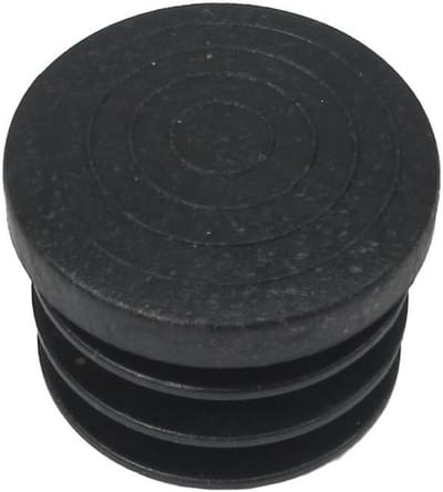 Ronde eindstukken voor stoel- en meubelpoten - 30 mm - Zwart - 4 stuks