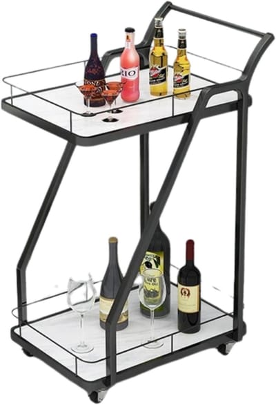 Bovista Bar Cart - Serveerwagen - Serveerkar - Keukentrolley - Drank Trolley - Keuken - Bijzettafel - Restaurant - Stijl 1
