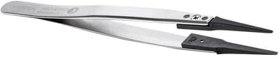 Kunststof Pincet - ESD Pincet - Kleine Onderdelen Vasthouden - Koolstofvezel Versterkt - 130 mm - Zwart